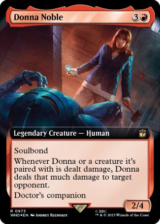 (973) Magic The Gathering Universes Beyond: Doctor Who: Extras Single: Donna Noble (V.3)  Rare