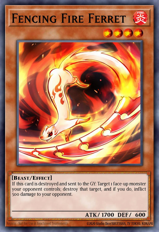 (123) YuGiOh TCG MP14: 2014 Mega-Tins Mega-Pack Single: Fencing Fire Ferret  Common