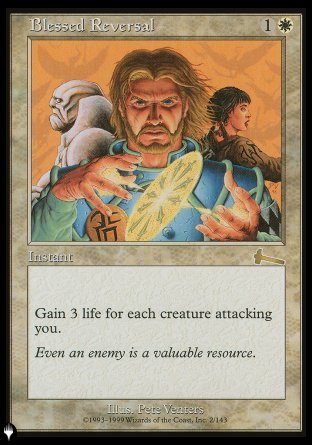 (002) Magic The Gathering The List Single: Blessed Reversal  Rare