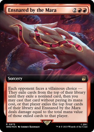 (975) Magic The Gathering Universes Beyond: Doctor Who: Extras Single: Ensnared by the Mara (V.3)  Rare