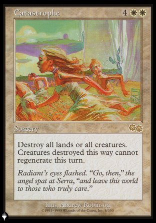 (006) Magic The Gathering The List Single: Catastrophe  Rare