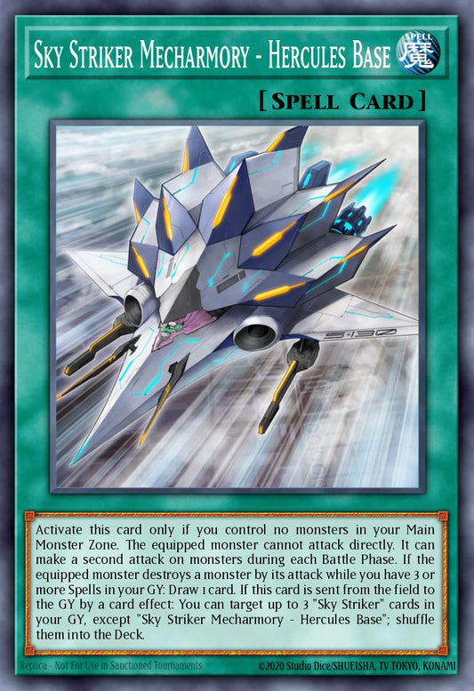 (267) YuGiOh TCG MP19: 2019 Gold Sarcophagus Tin Mega Pack Single: Sky Striker Mecharmory - Hercules Base  Common