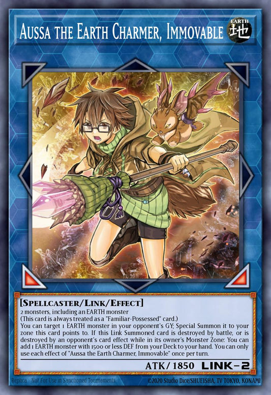 (078) YuGiOh TCG RA04: Quarter Century Stampede Single: Aussa the Earth Charmer, Immovable (V.5 - Quarter Century Secret Rare)  Quarter Century Secret Rare