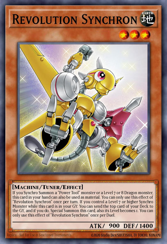 (090) YuGiOh TCG MP24: 25th Anniversary Tin: Dueling Mirrors Single: Revolution Synchron  Secret Rare