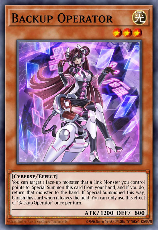 (002) YuGiOh TCG MP19: 2019 Gold Sarcophagus Tin Mega Pack Single: Backup Operator  Common