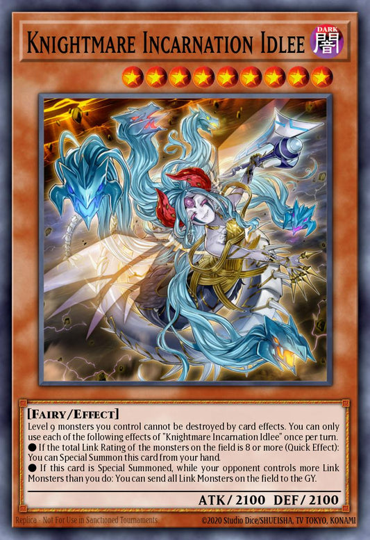 (057) YuGiOh TCG MP20: 2020 Tin of Lost Memories Mega Pack Single: Knightmare Incarnation Idlee  Super Rare