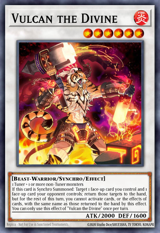 (134) YuGiOh TCG MP25: 2025 Mega-Pack Tin Single: Vulcan the Divine  Secret Rare