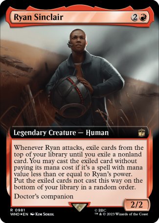 (981) Magic The Gathering Universes Beyond: Doctor Who: Extras Single: Ryan Sinclair (V.3)  Rare