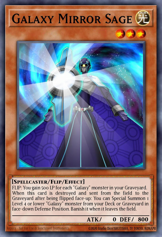 (002) YuGiOh TCG PRIO: Primal Origin Single: Galaxy Mirror Sage  Common