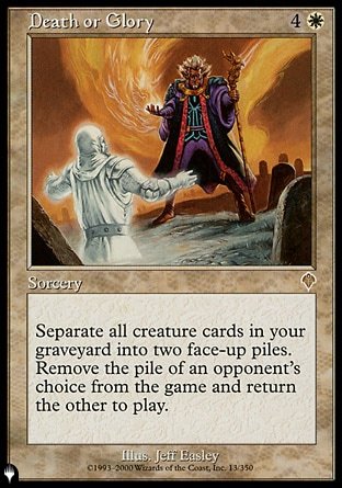 (013) Magic The Gathering The List Single: Death or Glory  Rare
