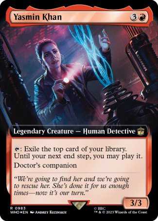 (983) Magic The Gathering Universes Beyond: Doctor Who: Extras Single: Yasmin Khan (V.4)  Rare