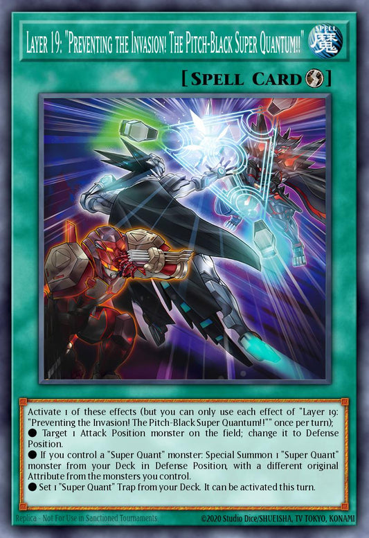 (DUAD068) YuGiOh TCG Duelist’s Advance Single: Layer 19 Sudden Incursion! Super Quantum Black!!  Common