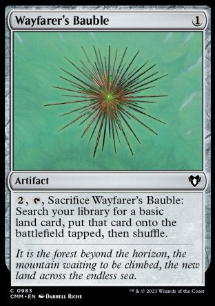 (983) Magic The Gathering Commander Masters: Extras Single: Wayfarer's Bauble  Common