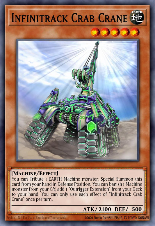 (208) YuGiOh TCG MP20: 2020 Tin of Lost Memories Mega Pack Single: Infinitrack Crab Crane  Common