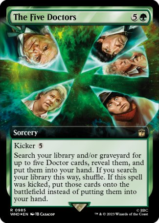 (985) Magic The Gathering Universes Beyond: Doctor Who: Extras Single: The Five Doctors (V.3)  Rare