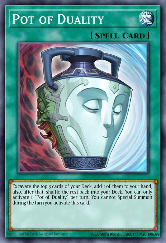(055) YuGiOh TCG PGL2: Premium Gold 2 Single: Pot of Duality  Gold Rare