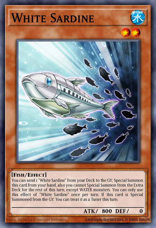 (007) YuGiOh TCG PHNI: Phantom Nightmare Single: White Sardine  Super Rare