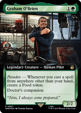 (987) Magic The Gathering Universes Beyond: Doctor Who: Extras Single: Graham O'Brien (V.3)  Rare