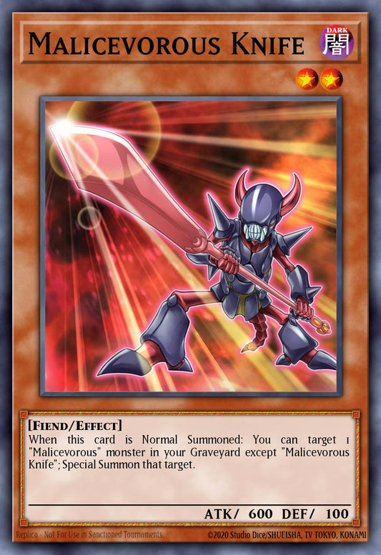 (129) YuGiOh TCG MP14: 2014 Mega-Tins Mega-Pack Single: Malicevorous Knife  Common
