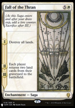 (018) Magic The Gathering The List Single: Fall of the Thran  Rare