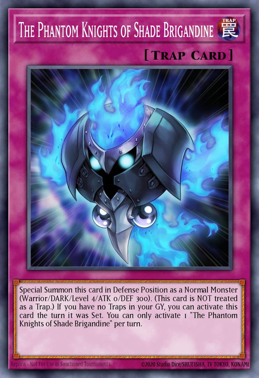 (107) YuGiOh TCG MZTM: Maze of the Master Single: The Phantom Knights of Shade Brigandine  Rare