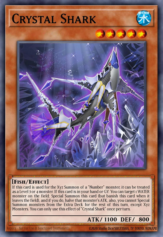(031) YuGiOh TCG RA03: Quarter Century Bonanza Single: Crystal Shark (V.3 - Secret Rare)  Secret Rare