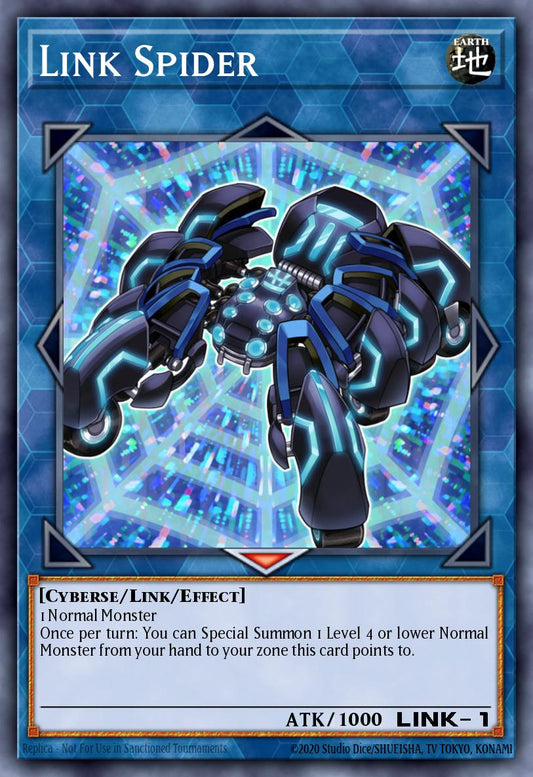 (045) YuGiOh TCG MP24: 25th Anniversary Tin: Dueling Mirrors Single: Link Spider  Quarter Century Secret Rare