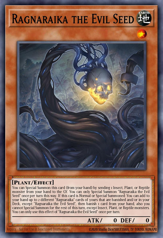 (013) YuGiOh TCG LEDE: Legacy of Destruction Single: Ragnaraika the Evil Seed (V.1 - Secret Rare)  Secret Rare