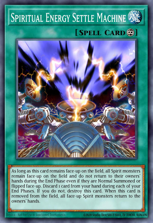 (191) YuGiOh TCG DB2: Dark Beginning 2 Single: Spiritual Energy Settle Machine  Common
