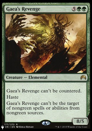 (177) Magic The Gathering The List Single: Gaea's Revenge  Rare