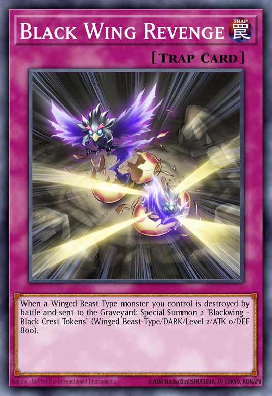 (033) YuGiOh TCG DLCS: Dragons of Legend: The Complete Series Single: Black Wing Revenge  Common