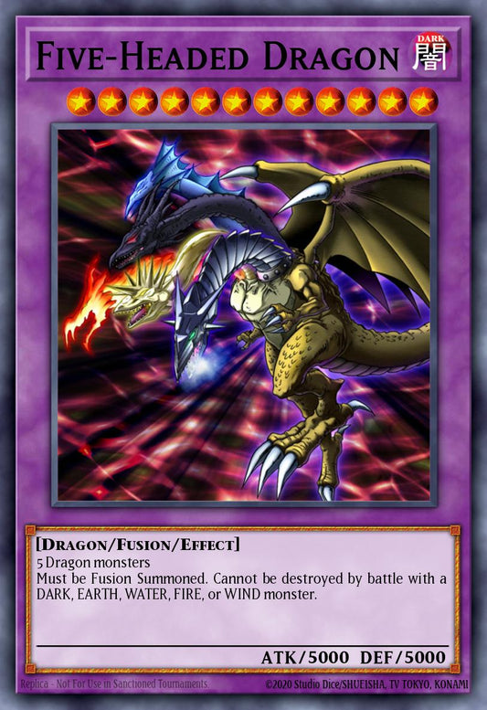 (078) YuGiOh TCG PGL2: Premium Gold 2 Single: Five-Headed Dragon  Gold Rare