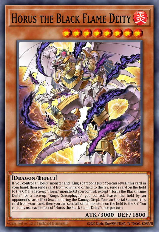 (018) YuGiOh TCG PHNI: Phantom Nightmare Single: Horus the Black Flame Deity (V.2 - Quarter Century Secret Rare)  Quarter Century Secret Rare