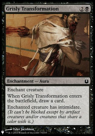 (074) Magic The Gathering The List Single: Grisly Transformation  Common