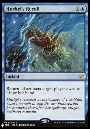 (048) Magic The Gathering The List Single: Hurkyl's Recall  Rare