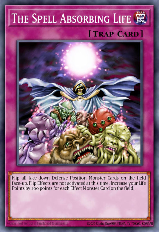 (104) YuGiOh TCG MFC: Magician's Force Single: The Spell Absorbing Life  Common
