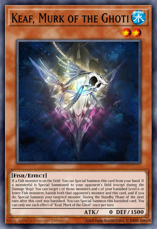 (015) YuGiOh TCG PHNI: Phantom Nightmare Single: Keaf, Murk of the Ghoti  Super Rare