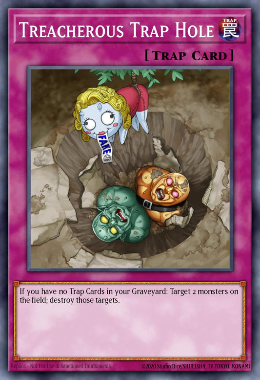 (277) YuGiOh TCG LCJW: Legendary Collection 4: Mega Pack Single: Treacherous Trap Hole  Common