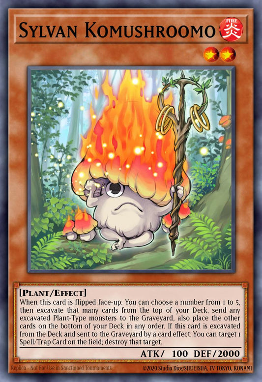(197) YuGiOh TCG MP14: 2014 Mega-Tins Mega-Pack Single: Sylvan Komushroomo  Rare