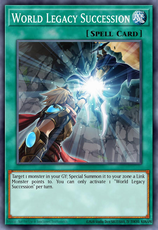 (038) YuGiOh TCG MP19: 2019 Gold Sarcophagus Tin Mega Pack Single: World Legacy Succession  Secret Rare