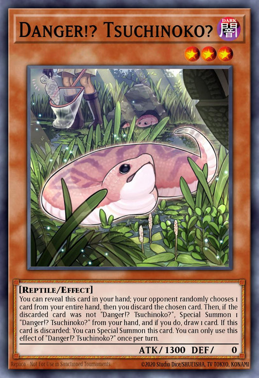 (220) YuGiOh TCG MP19: 2019 Gold Sarcophagus Tin Mega Pack Single: Danger!? Tsuchinoko?  Ultra Rare