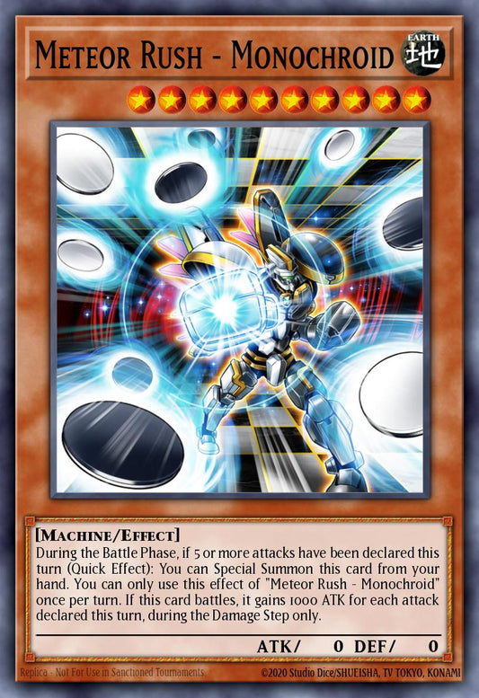 (317) YuGiOh TCG MP24: 25th Anniversary Tin: Dueling Mirrors Single: Meteor Rush - Monochroid  Common