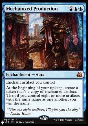 (038) Magic The Gathering The List Single: Mechanized Production  Mythic