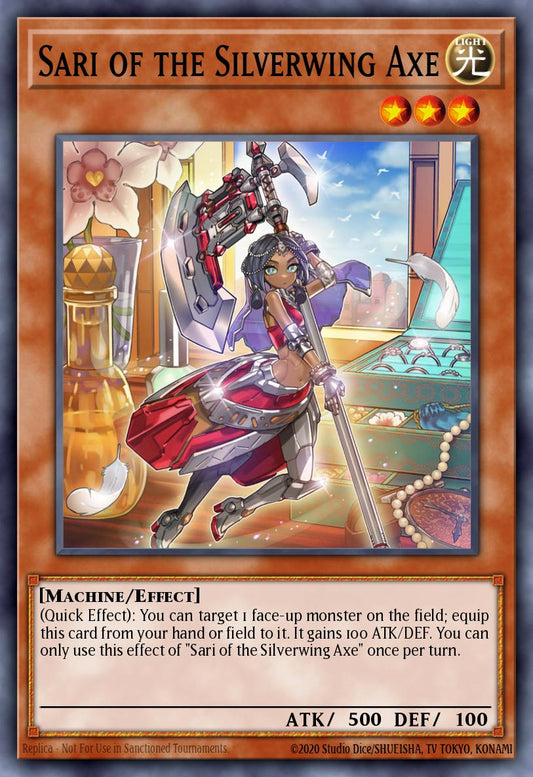 (315) YuGiOh TCG MP24: 25th Anniversary Tin: Dueling Mirrors Single: Sari of the Silverwing Axe  Common