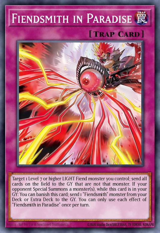 (072) YuGiOh TCG INFO: The Infinite Forbidden Single: Fiendsmith in Paradise  Super Rare