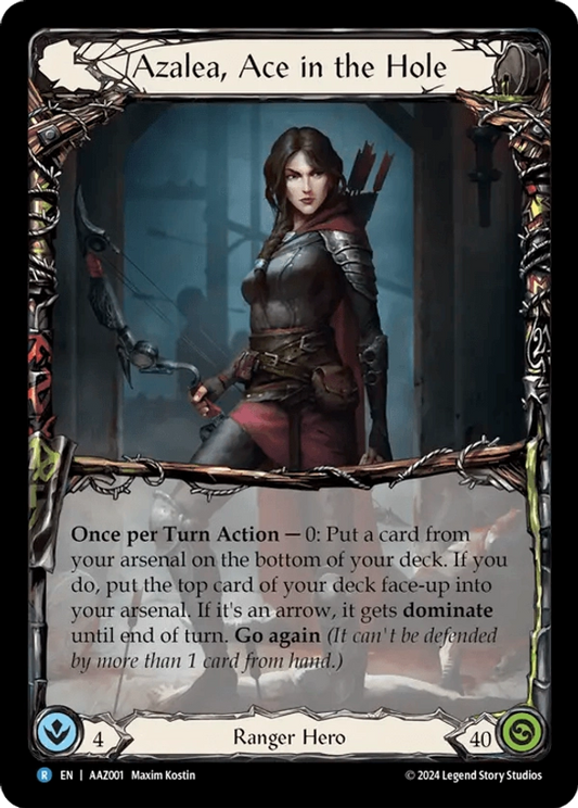 (001) Flesh & Blood TCG Armory Deck: Azalea Single: Azalea, Ace in the Hole (Regular)  Rare