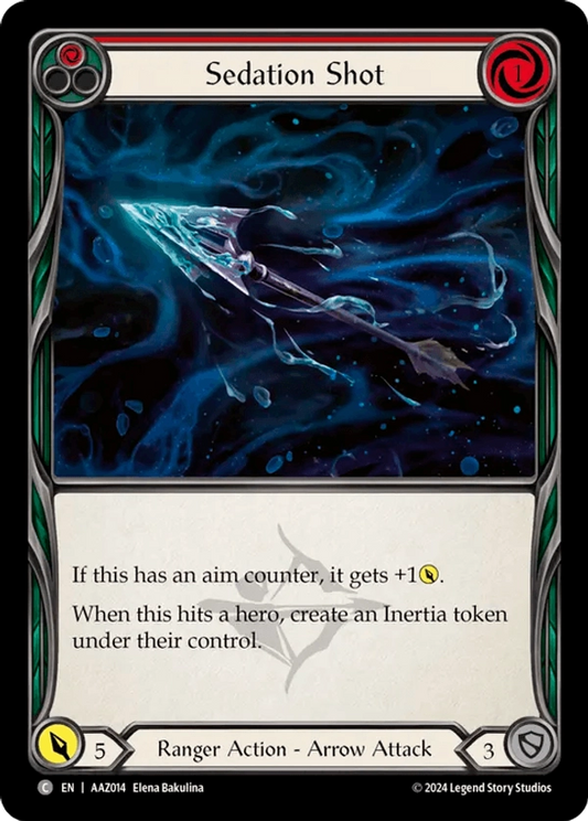 (014) Flesh & Blood TCG Armory Deck: Azalea Single: Sedation Shot (Red) (Regular)  Common