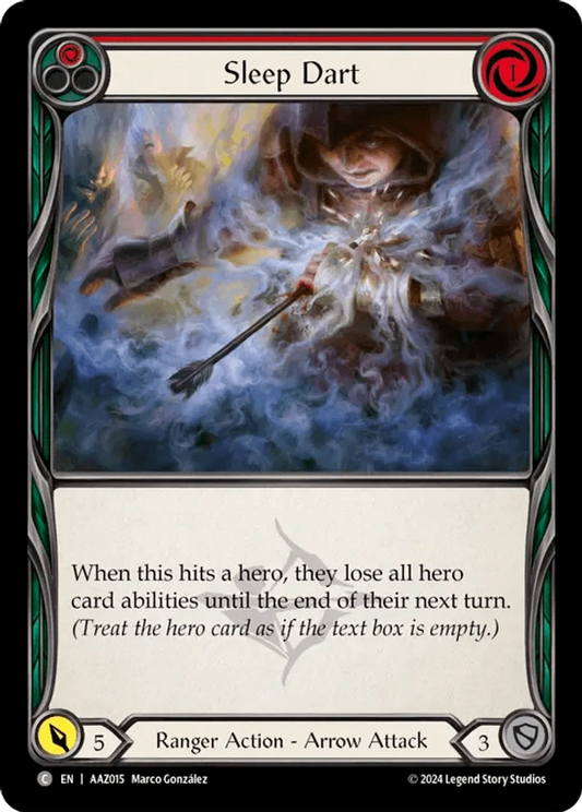 (015) Flesh & Blood TCG Armory Deck: Azalea Single: Sleep Dart (Red) (Regular)  Common