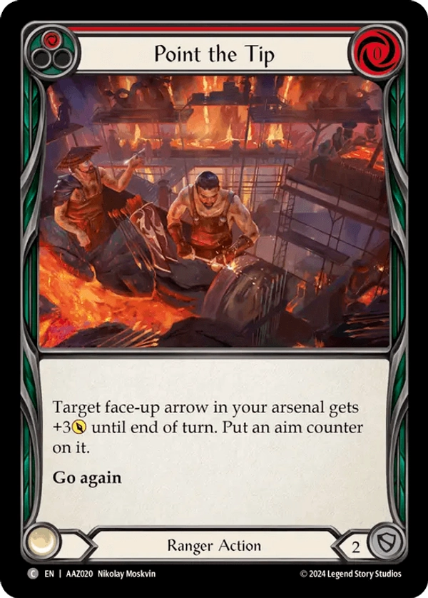 (020) Flesh & Blood TCG Armory Deck: Azalea Single: Point the Tip (Red) (Regular)  Common