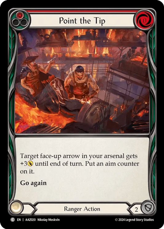 (020) Flesh & Blood TCG Armory Deck: Azalea Single: Point the Tip (Red) (Regular)  Common